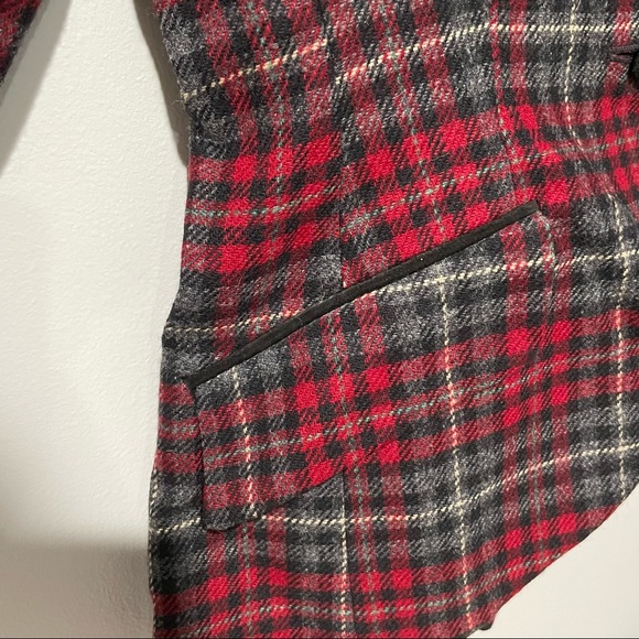 Vintage Laura Ashley Plaid Blazer Wool Deadstock - Picture 6 of 9